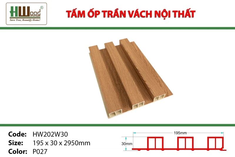 trần nhựa giả gỗ lam sóng