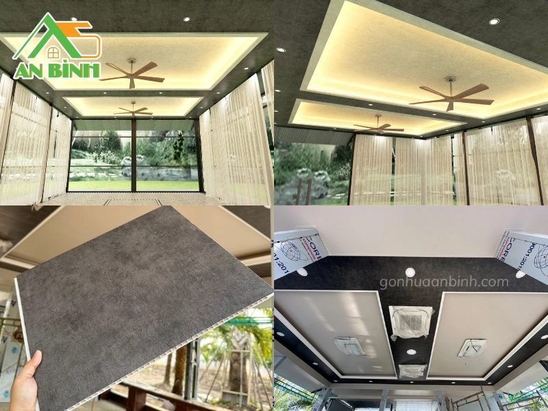Bản thiết kế và thi công hoàn thiện trần nhựa nano giật cấp nhà tiền chế