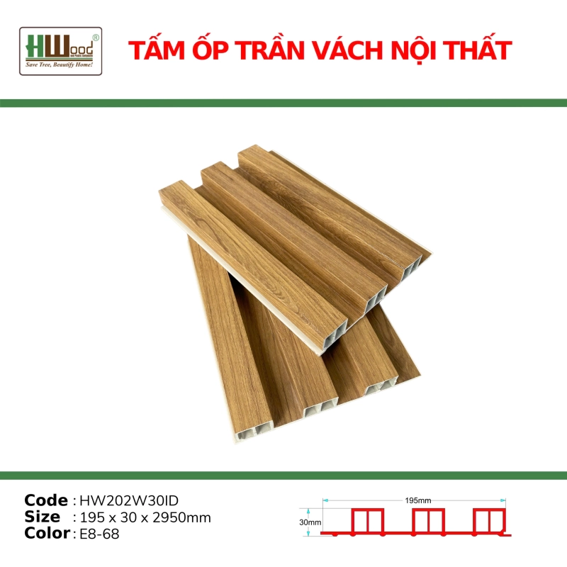 lam song trần nhựa giả gỗ