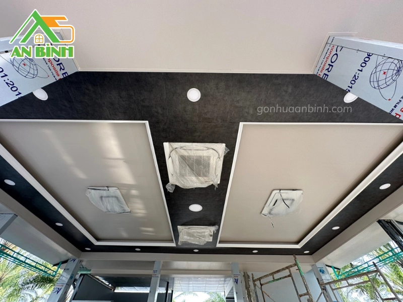Trần nhựa nano giật cấp nhà tiền chế KDC Điền Phúc Thành Quận 9 hoàn thiện