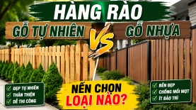 Hàng rào gỗ tự nhiên hay gỗ nhựa: nên chọn loại nào?