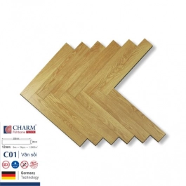 Sàn gỗ xương cá Charm Wood 12mm C01