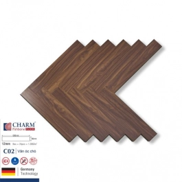 Sàn gỗ xương cá Charm Wood 12mm C02