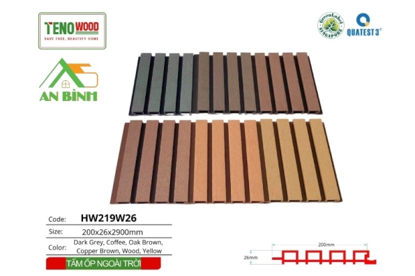 Tấm ốp ngoài trời TN219W26