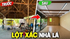Thi Công Cải Tạo Sân Vườn Và Nhà Tiền Chế Khung Thép Cho Tiệm Bán Trà Tại Long Bình, TP.HCM