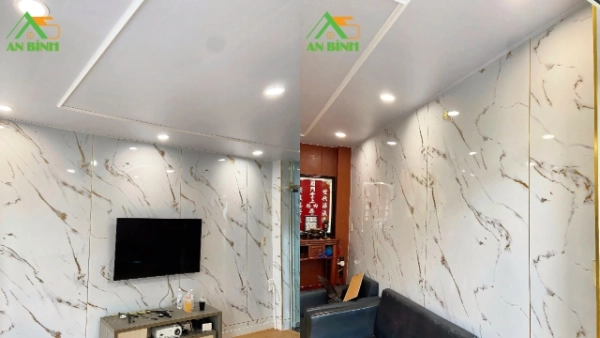 Công trình cải tạo sàn, trần, vách nhựa 99 Hùng Vương Quận 5