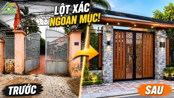 Thi Công Hàng Rào & Cổng Sắt CNC Kết Hợp Gỗ Nhựa Ngoài Trời Tại Thủ Đức